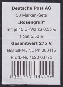 VPA für 50 Stück (Type III)