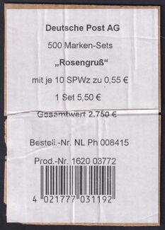 VPA für 500 Stück (Type V)