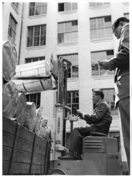 Anlieferung bei der Bundesdruckerei